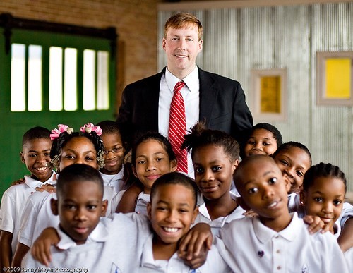 Scott Shirey and Students at KIPP Charter School in Helena : Creative Commons. All Rights Reserved. Photo by jonnygrip