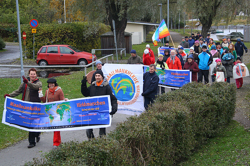 World March in Savonlinna: Creative Commons. Some Rights Reserved. Photo by World March Base Teams  