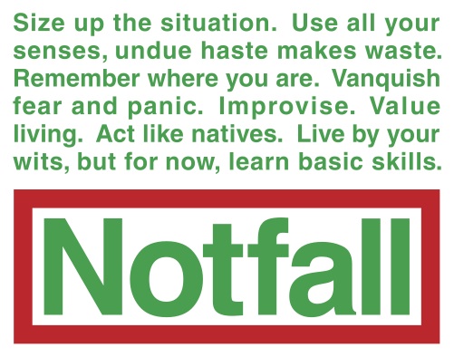 「NOT FALL」プロジェクトのロゴ