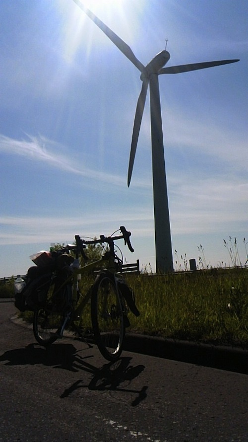 北海道は風車がたくさんあってうれしい
