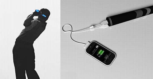 iPhone hand grip charger