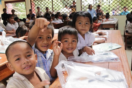 NPO法人HEROとしてカンボジアに建設した一校目の学校