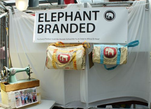 英ロンドンのOld Spitalfields Marketに期間限定で出店していたElephantBranded