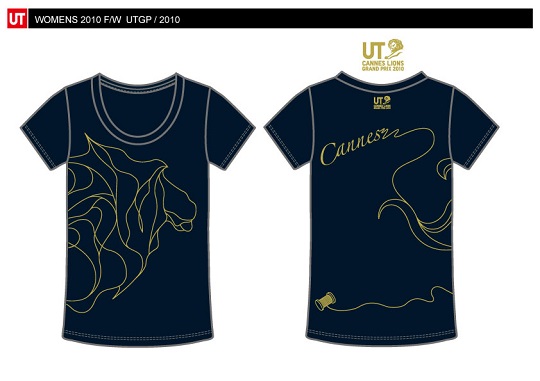 UT CANNES LIONS GRAND PRIX 2010」で入賞したTシャツデザイン