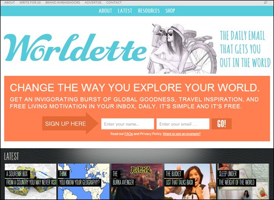 「Worldette」トップページ